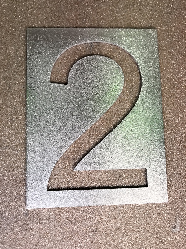 Number 2 large 150mm stencil